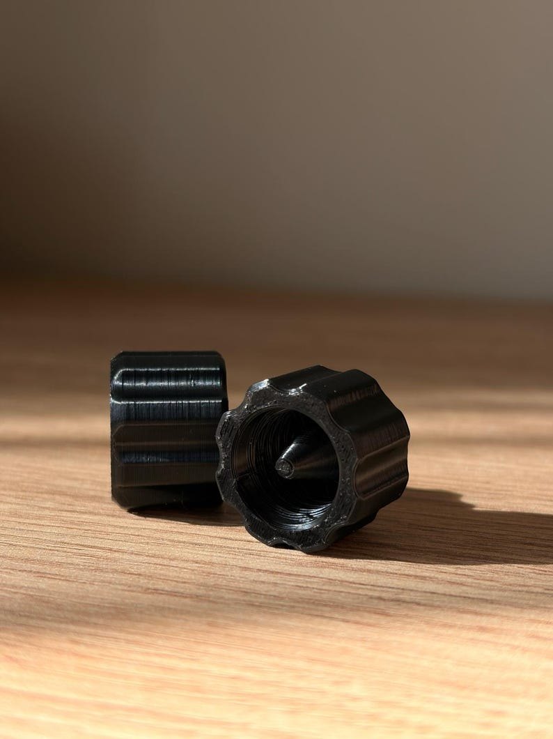 Bouchons de cartouche imprimés en 3D en PETG, marqués A3DS