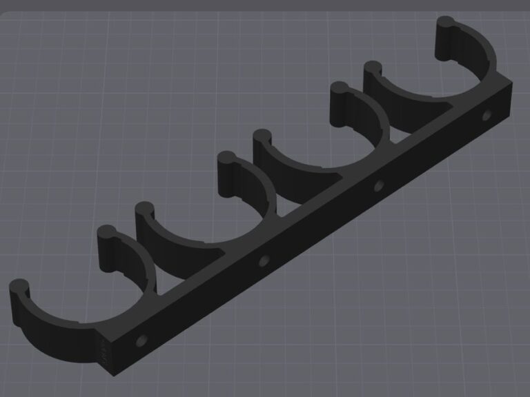 Support mural pour cartouches conçu en CAO par Antherius 3D Studio